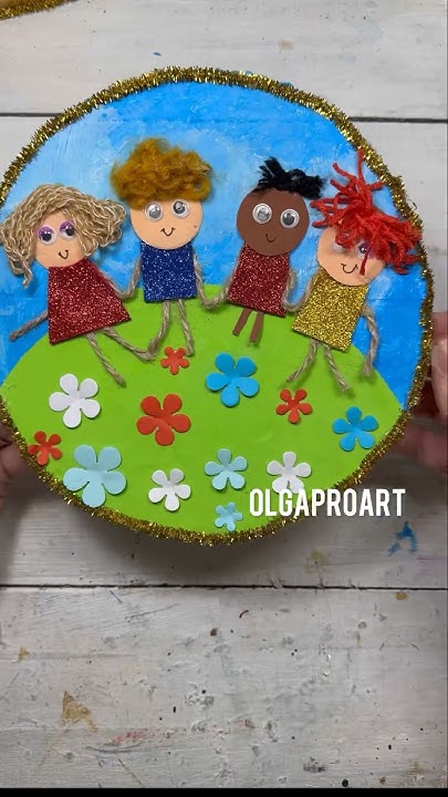Поделка к дню защиты детей #поделки #1июня #diycrafts #фоамиран - YouTube