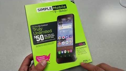 TCL XL Unboxing, Good  Phone for 39$- Simple Mobile -