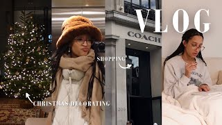 VLOG| Shopping, COACH, decorating my Christmas tree, going to church & Bible study 📖🤍