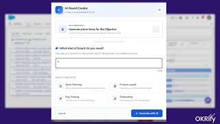 Turn Goals into Action Plans with AI 📋 | OKR Board Automation in Salesforce (OKRify)