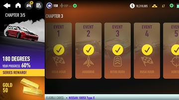 NFS NO LIMITS ☆《 NISSAN 180SX TYPE X 》☆《 UPGRADING 》☆《 180 DEGREES 》☆《 CHAPTER 3 》 [ 4K ]