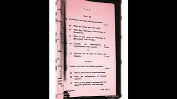 CBCS BSC-1ST Semester zoology honours  paper-1 question paper 2019