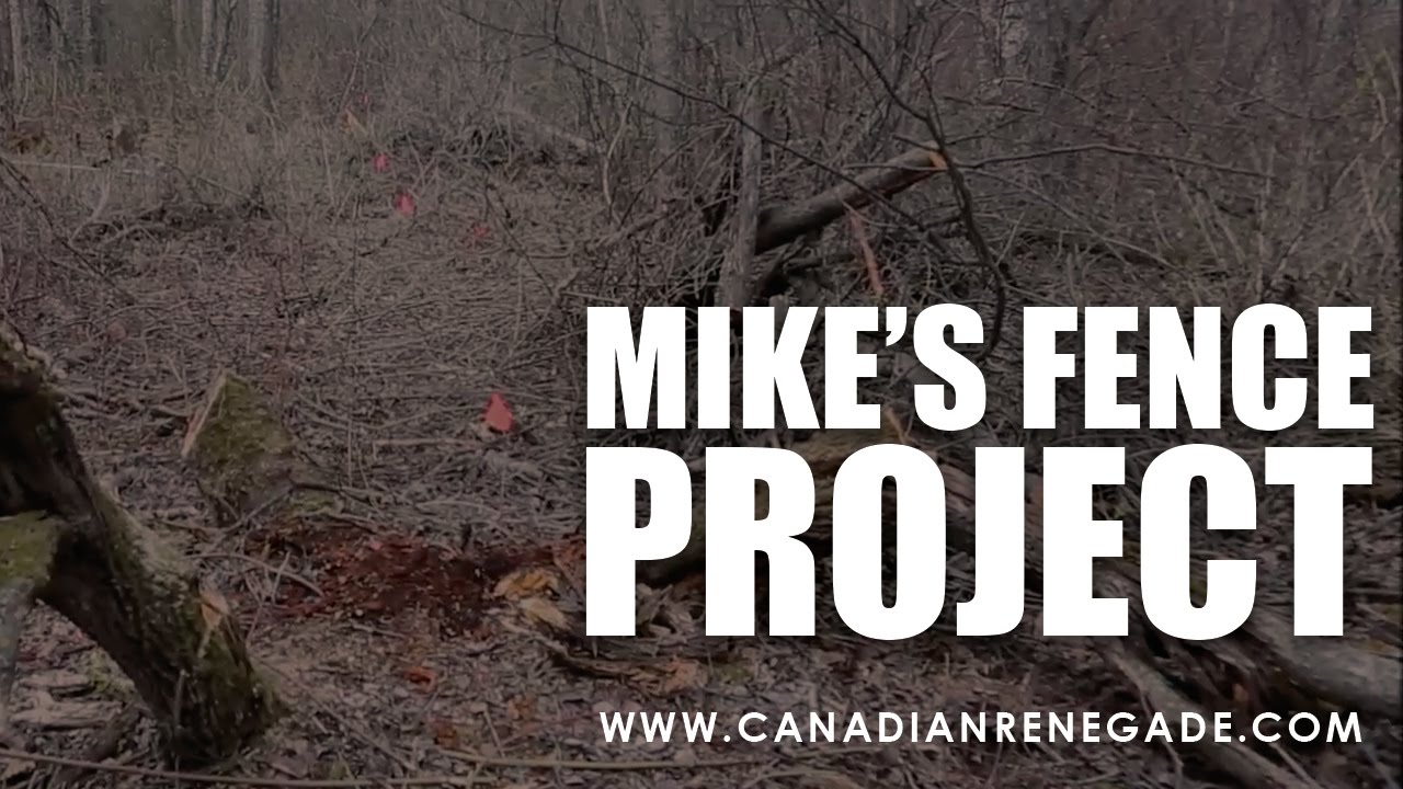 Mike's Fence Project - Marking and Brush Clearing - YouTube