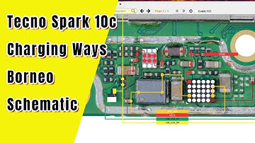 Tecno Spark 10c Charging Problem Solution  || Tecno Spark 10c Charging ways Borneo Schematic Diagram