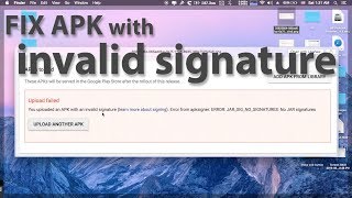 FIX APK with an invalid signature FIX APK with an invalid signature