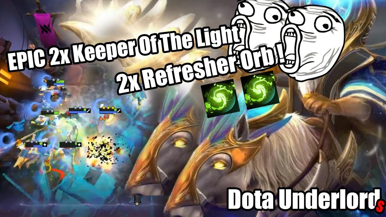 Combo 2 Keeper Of The Light 🤣 - [ Dota Underlords ] Indonesia ...