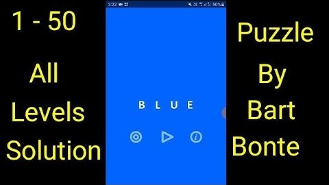 BLUE puzzle game Level 1 - 50