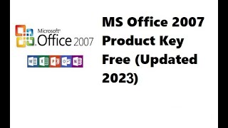 MS Office 2007 install free | download ms office  2007 | in new version 2023