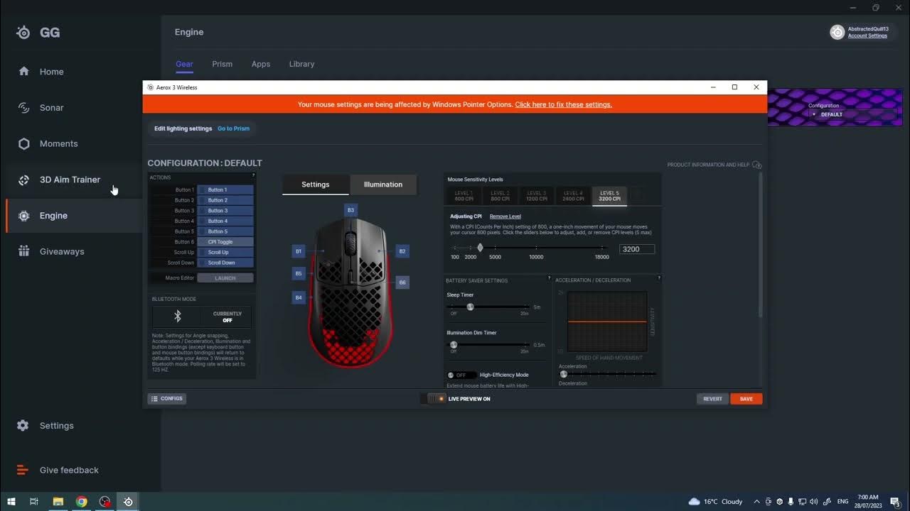 How To Add & Remove DPI Level on Steelseries Aerox 3? YouTube