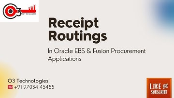 Receipt Routings in Oracle EBS and Fusion procurement Applications