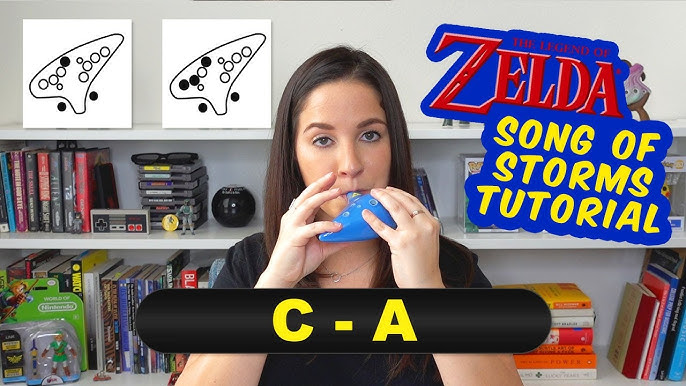 Zelda Ocarina of Time: Zelda's Lullaby, Ocarina Tutorial