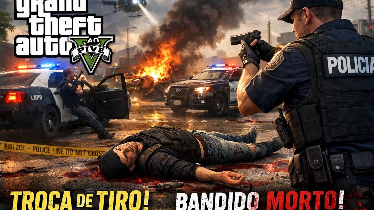 GTA V LSPDFR teve muita trocacao de tiro