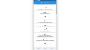 Demonstrasi Aplikasi Asmaul Husna