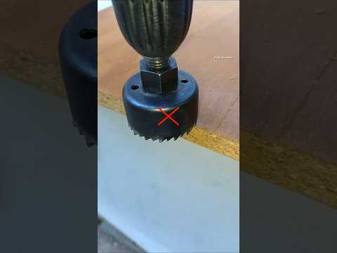 Really Practical Tips and Tricks for Using a Wood Hole Saw #diy #woodworking #tips #tricks