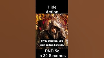 Hide Action in 30 seconds or less! #DND #DungeonsandDragons #DND5e #dungeonsanddragons5e