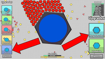 HOW TO GET NEW SECRET MEGA SMASHER CANNON?! DIEP.IO