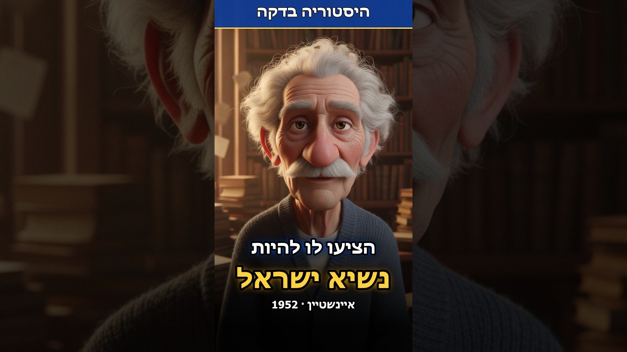 הציעו לאיינשטיין להיות נשיא ישראל. הוא ענה תוך יומיים| 1952