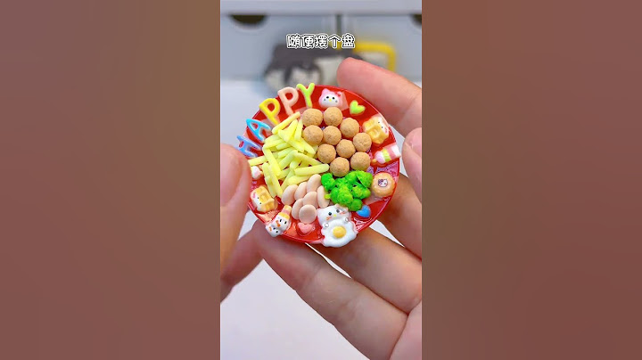 殺自制迷你kitty粘土小食拼盘 可可爱爱～勺 #热门 #创作灵感 #手工 #教程 #手工diy