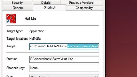 How to create Desktop shortcut of Counter Strike 1.3