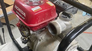 Freeing a stuck Honda trash pump