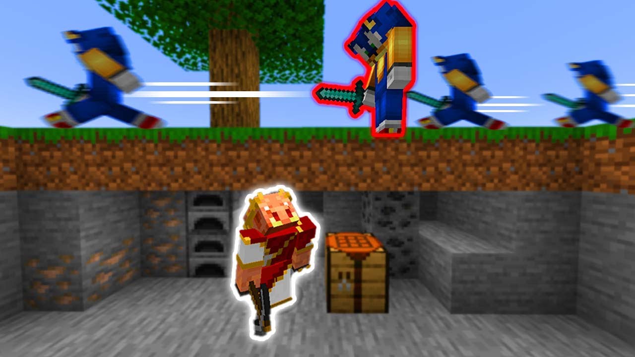 Minecraft Speedrunner VS 10x Speed Hunter