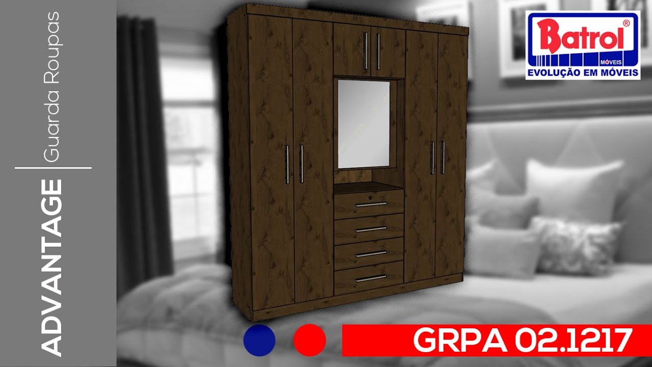 02.1217 - Guarda-Roupa Advantage 7P 4G Capelinha