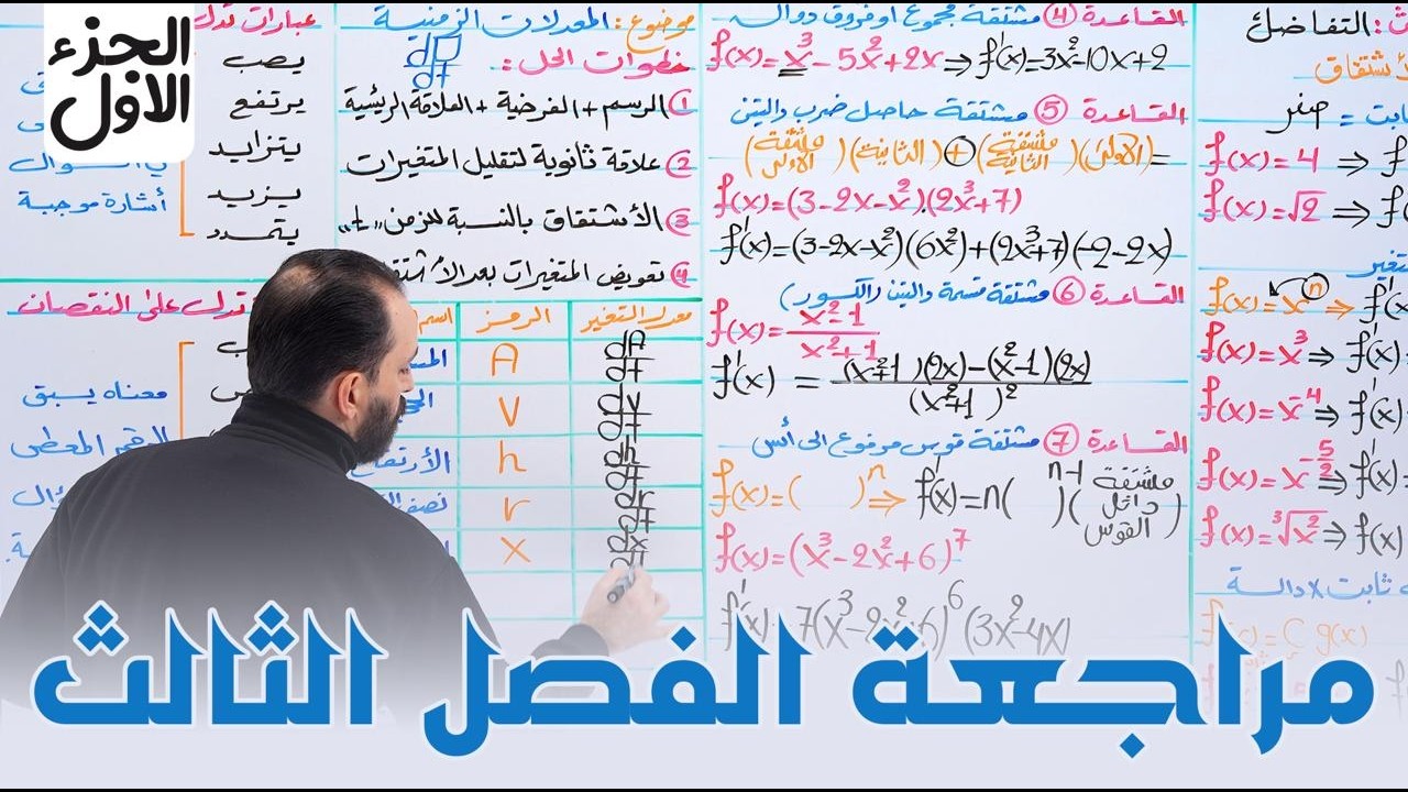مراجعة الفصل الثالث || الجزء الاول