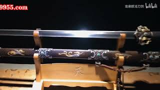 純銅鎏金鎏銀装 三色精研 梅花龍打刀 模造刀 居合刀 彫龍金漆鞘 真魚皮巻 铜鞘鎏金银鱼皮柄乌兹钢研磨大夏龙雀剑买刀加微信：44137552 - YouTube