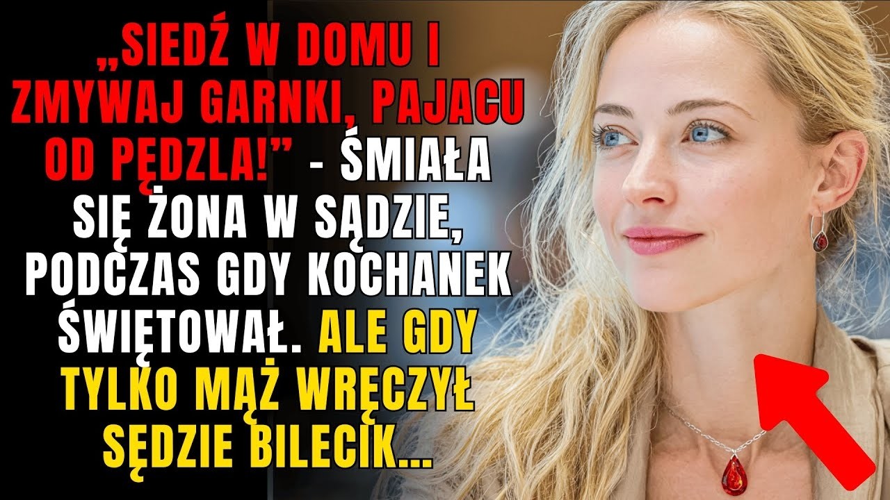 „Siedź w domu i zmywaj garnki, pajacu od pędzla!” śmiała się żona… Lecz gdy ON przekazał SĘDZIE TEN