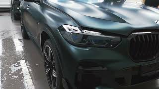 Bmw X5 G05 Full Wrap Platinum Dark Sage Matt