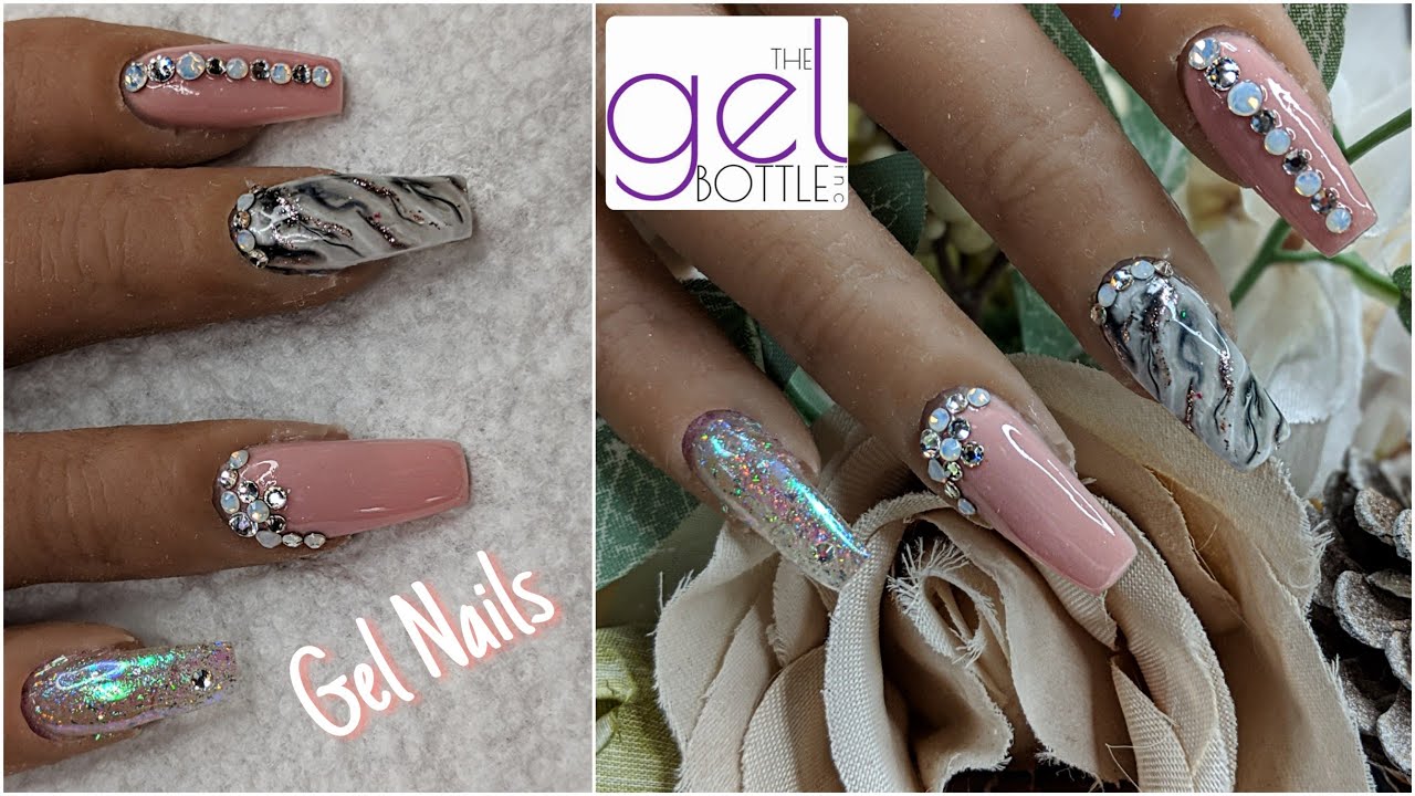 BIAB Gel Nail s Marble YouTube