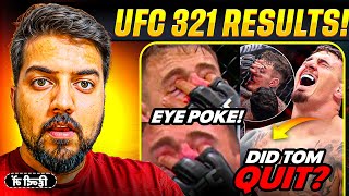 Tom Aspinall vs Ciryl Gane Ends in CONTROVERSY! Did Aspinall QUIT After Eye Poke? UFC 321 RESULTS🔥