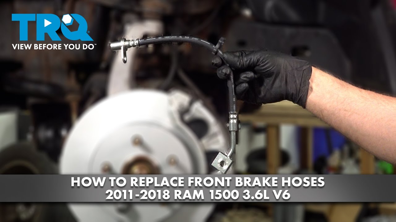 How to Replace Front Brake Hoses 2011-2018 Ram 1500 3.6L V6 - YouTube