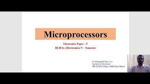 Lec-1: 8085 Architecture (Functional Block diagram)