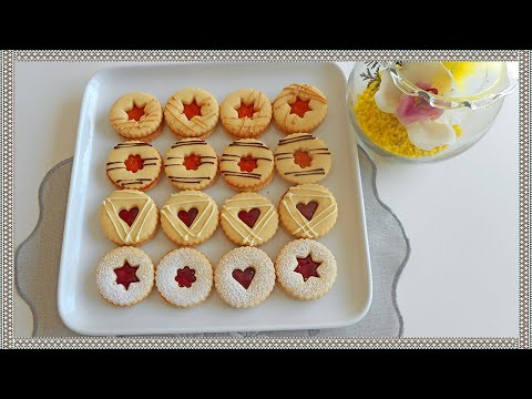 Linecké maslové koláčiky s cestom, ktoré sa netrhá ( Linz butter cakes ) / Viera Ližičárová /