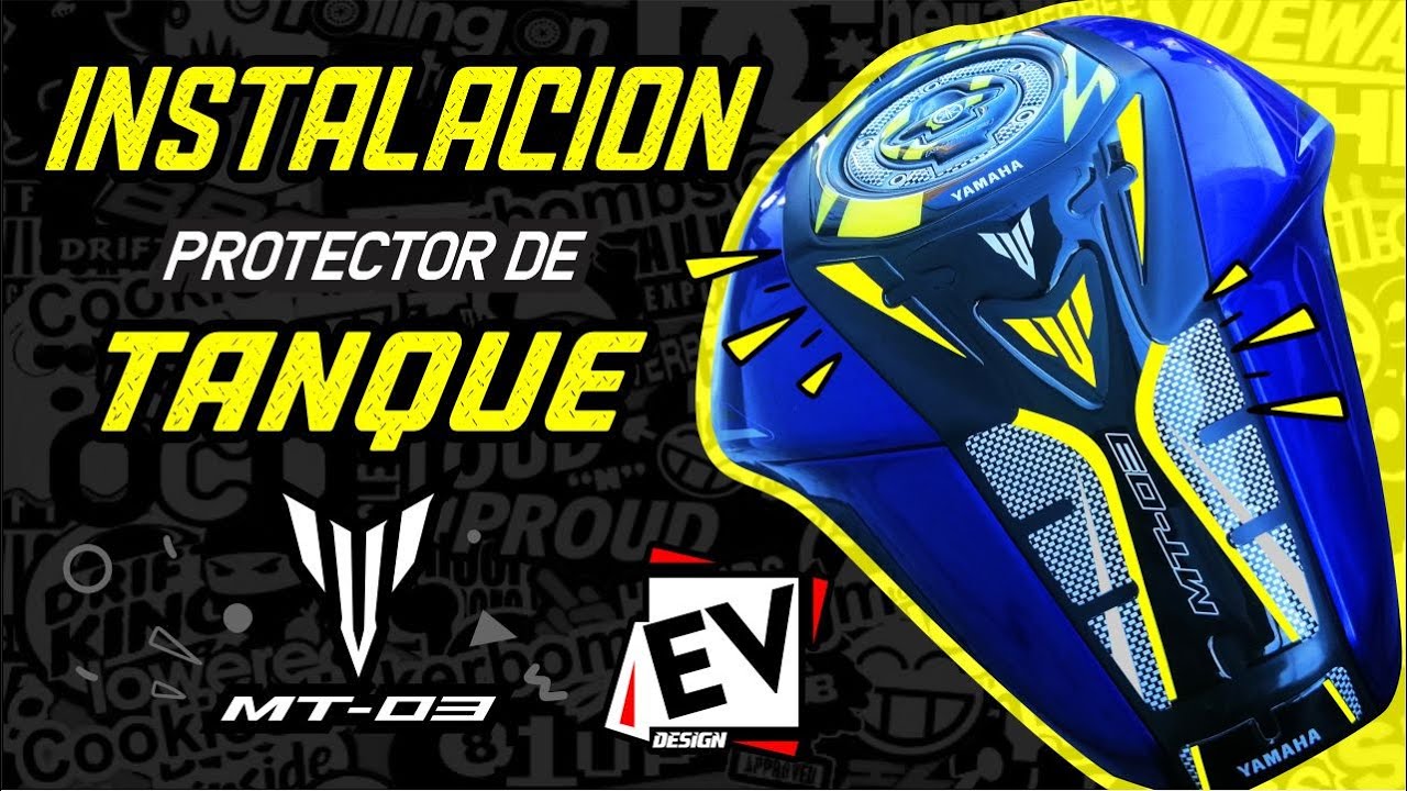 instalación protector de mt03 🏍🏍🏍 # Ev Design para proteger el tanque de la moto * - YouTube