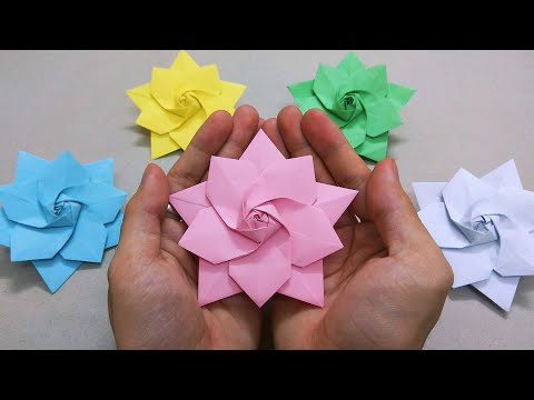 Video Gấp hoa đào bằng giấy | Origami lotus flower step by... - youtube
