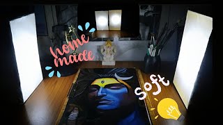 How to make soft light for Art Studio |My lighting setup | How to Make Softbox Light At Home | screenshot 3