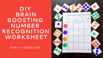 DIY Brain Boosting Number Recognition Activity - 01 | How To Teach Numbers | Number Recognition