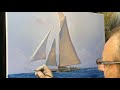 Sailing painting lesson artist igor sakharov