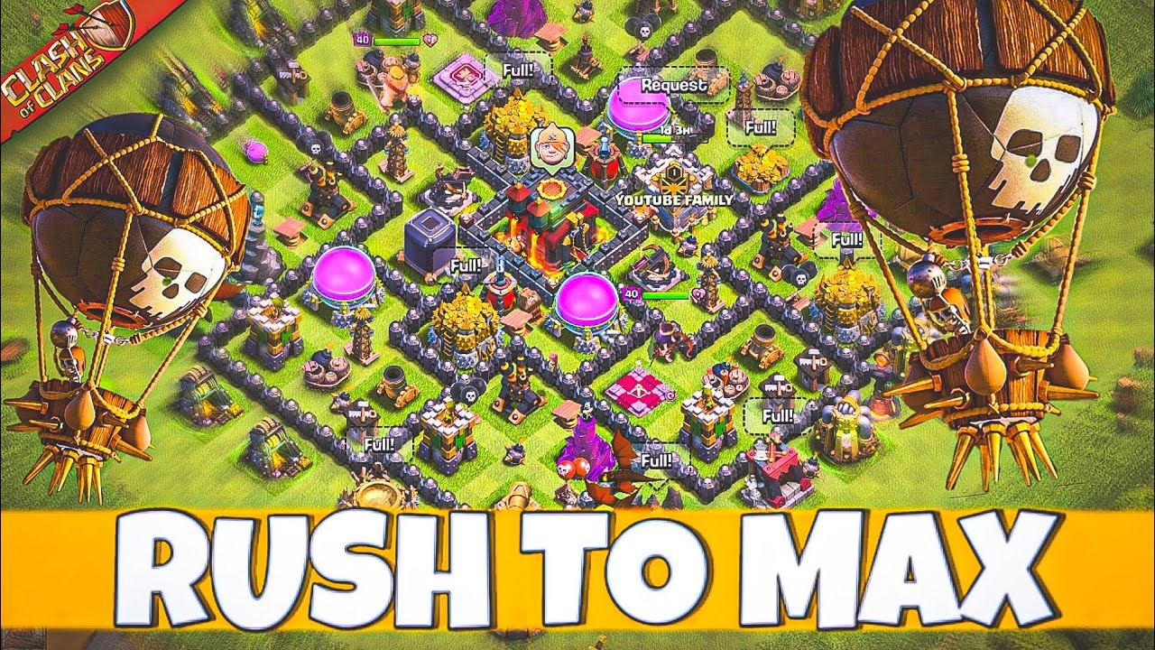 Coc Rushed Base Rush To Max Journey With Th10 Fully Rushed Base in Clash of Clans - YouTube
