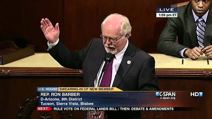 Ron Barber (D-AZ) Sworn into the House (C-SPAN)