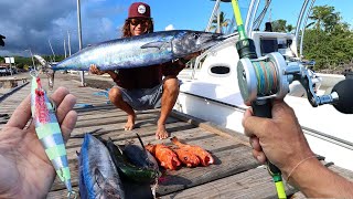 INSANE FISHING in Puerto Rico… Slow Pitch Jigging (Wahoo, Tuna, Grouper) (CCC)