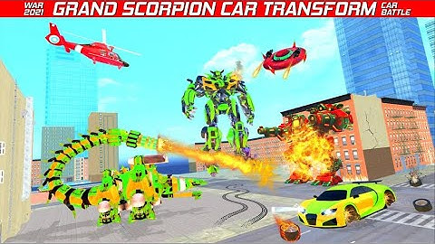 Scorpion Robot Car Transform Game || 3D Unity Best scorpion Robot Game