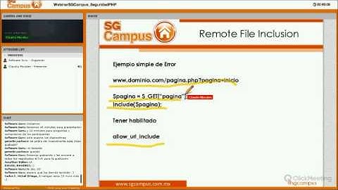 Webinar Lunch & Learn | SGCampus | Seguridad con PHP