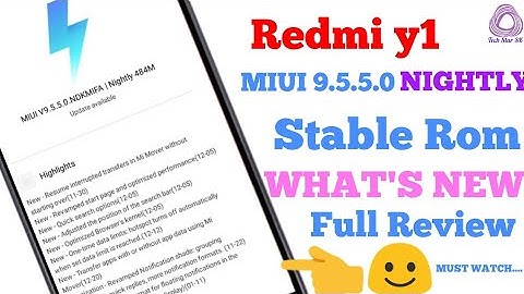 Redmi y1 MIUI 9.5.5.0 Nightly Stable Update,New Features | Full Review | Must Watch | TechStarSk