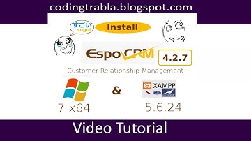 Install EspoCRM 4.2.7 on Windows 7 localhost ( XAMPP 5.6.24 ) - open source PHP CRM byAO