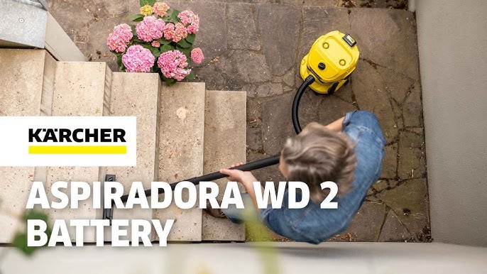 ASPIRADORA PARA SUCIEDAD SÓLIDA Y LÍQUIDA A BATERÍA WD 2 BATTERY 