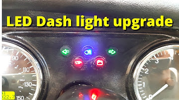How to install LED lights in the dash | So much easier to see!