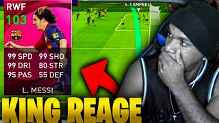 MESSI ICONIC MOMENTS 😳 KING REAGE REVIEW MESSI ICONIC DO PES 2021